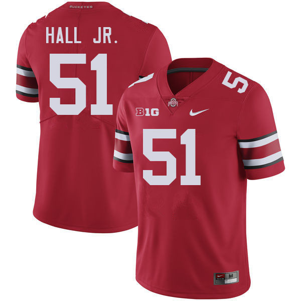 Mike Hall Jr. Ohio State Buckeyes Jersey College Football Uniforms-Red